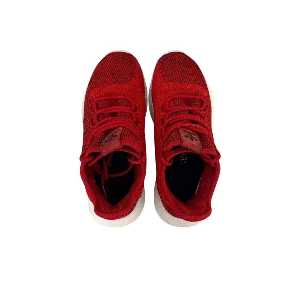 Adidas Shoes Tubular Shadow Red White Lace Up Sneakers Size Youth 4 - Picture 4 of 6